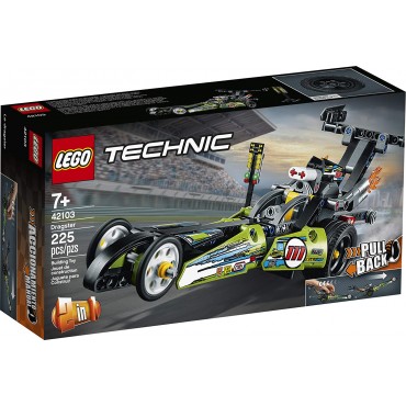 LEGO Technic Dragster Pull-Back Racing Toy Building Kit 42103